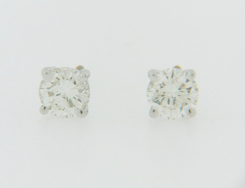 14K WHITE GOLD DIAMOND STUDS | 18 Karat Appraisers | Beverly Hills, CA | Fine Jewelry