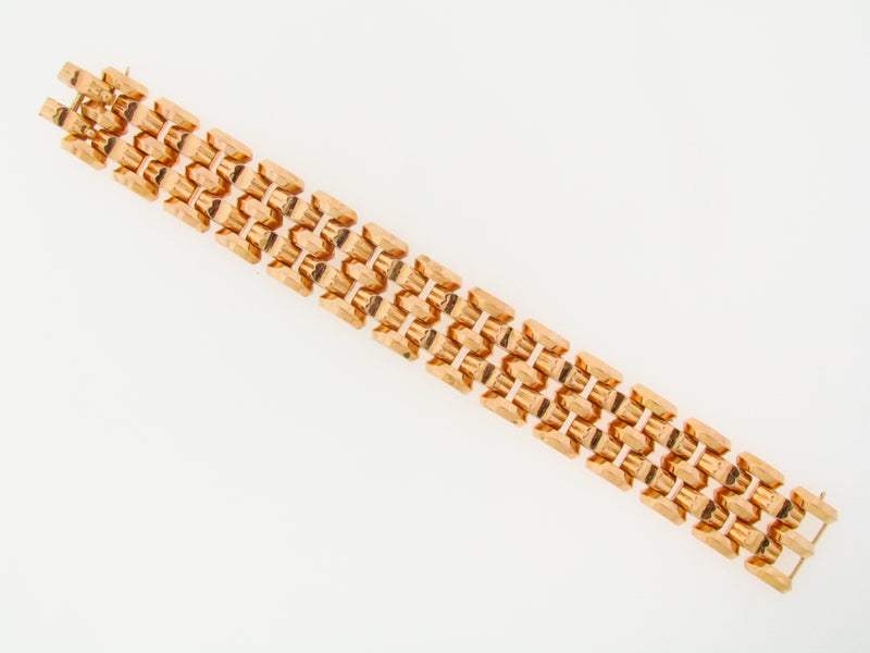 RETRO, 18K ROSE GOLD BRACELET | 18 Karat Appraisers | Beverly Hills, CA | Fine Jewelry