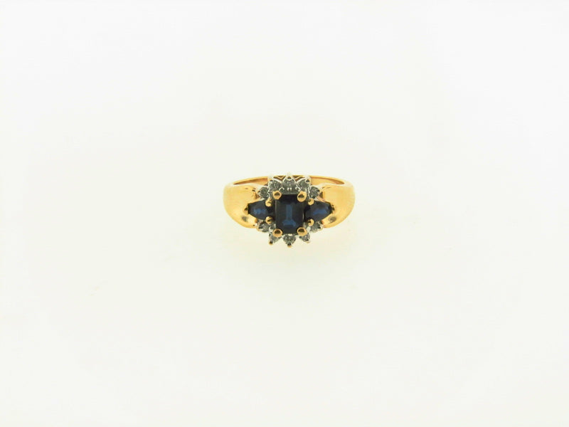 14K Yellow Gold Sapphire and Diamond Ring | 18 Karat Appraisers | Beverly Hills, CA | Fine Jewelry