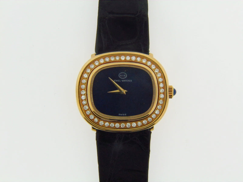 LADIES 18K YELLOW GOLD SIR JEWEL WRISTWATCH