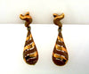 18K Yellow Gold Diamond Dangling Earrings | 18 Karat Appraisers | Beverly Hills, CA | Fine Jewelry
