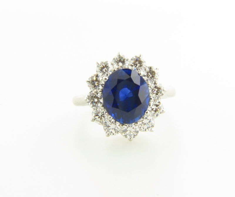 Platinum, Sapphire and Diamond Ring | 18 Karat Appraisers | Beverly Hills, CA | Fine Jewelry