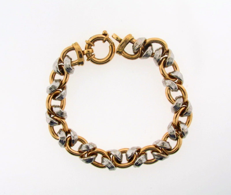 18K Yellow Gold and White Gold Bracelet | 18 Karat Appraisers | Beverly Hills, CA | Fine Jewelry