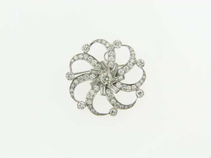 Platinum Diamond Pendant / Brooch | 18 Karat Appraisers | Beverly Hills, CA | Fine Jewelry