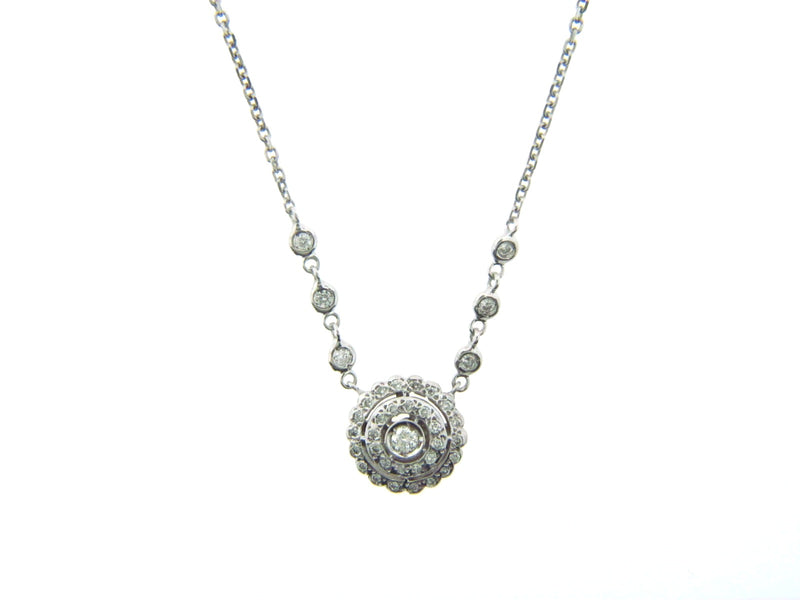 14K White Gold Diamond Pendant | 18 Karat Appraisers | Beverly Hills, CA | Fine Jewelry