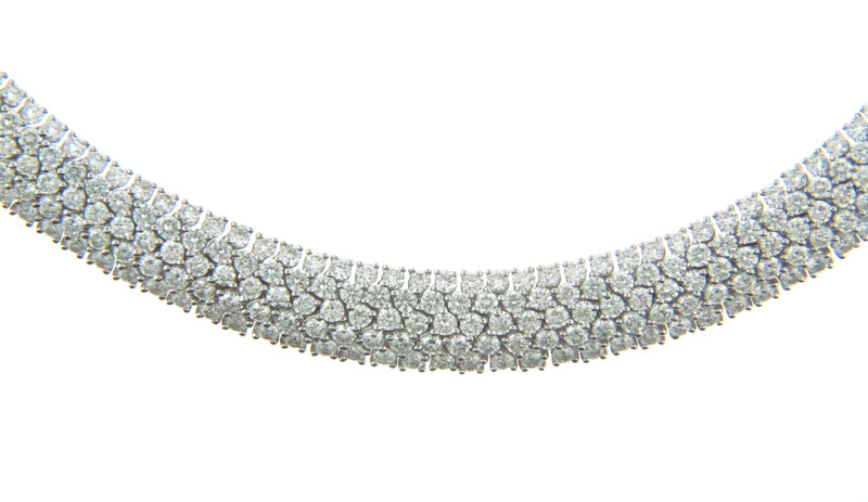 18K White Gold Diamond Necklace by "Roberto Coin" | 18 Karat Appraisers | Beverly Hills, CA | Fine Jewelry