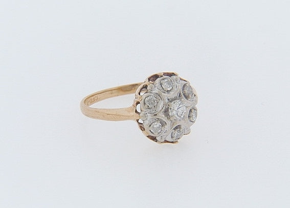 14K-YG DIAMOND DOME RING | 18 Karat Appraisers | Beverly Hills, CA | Fine Jewelry