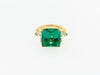 18K Yellow Gold Emerald and Diamond Ring | 18 Karat Appraisers | Beverly Hills, CA | Fine Jewelry