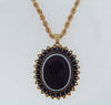 15K YELLOW GOLD BANDED AGATE PENDANT | 18 Karat Appraisers | Beverly Hills, CA | Fine Jewelry