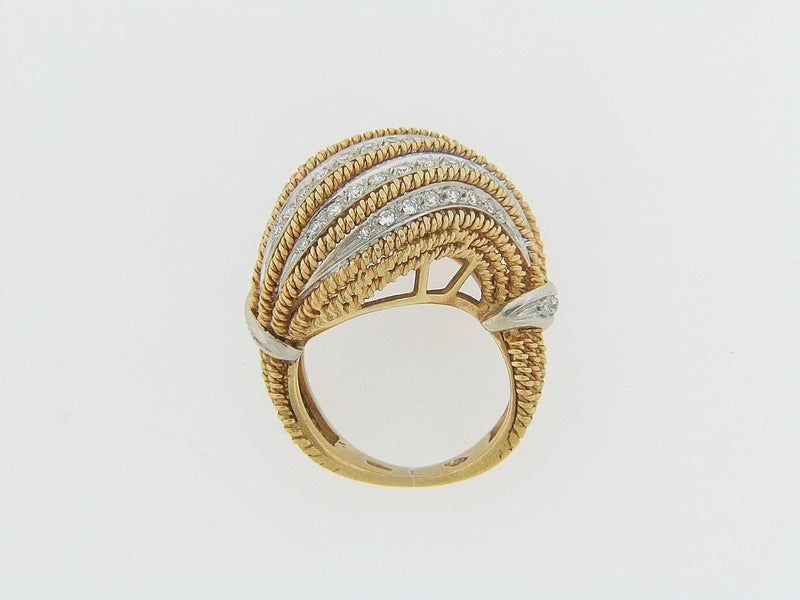 18K YELLOW GOLD DIAMOND RING | 18 Karat Appraisers | Beverly Hills, CA | Fine Jewelry