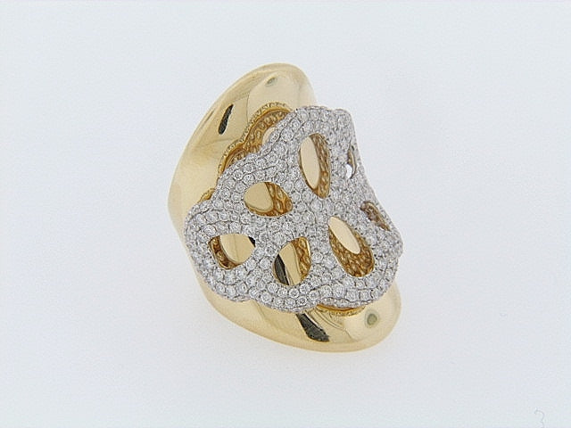 18K-YG DIAMOND PAVE RING