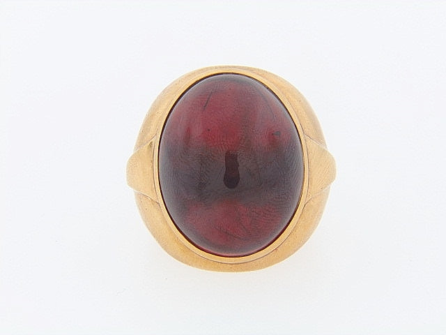 18K-YG RHODOLITE GARNET RING | 18 Karat Appraisers | Beverly Hills, CA | Fine Jewelry