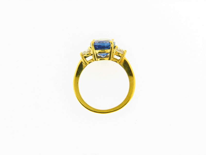 18K Yellow Gold Tanzanite and Diamond Ring | 18 Karat Appraisers | Beverly Hills, CA | Fine Jewelry