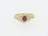 14K YELLOW GOLD RUBY AND DIAMOND RING | 18 Karat Appraisers | Beverly Hills, CA | Fine Jewelry