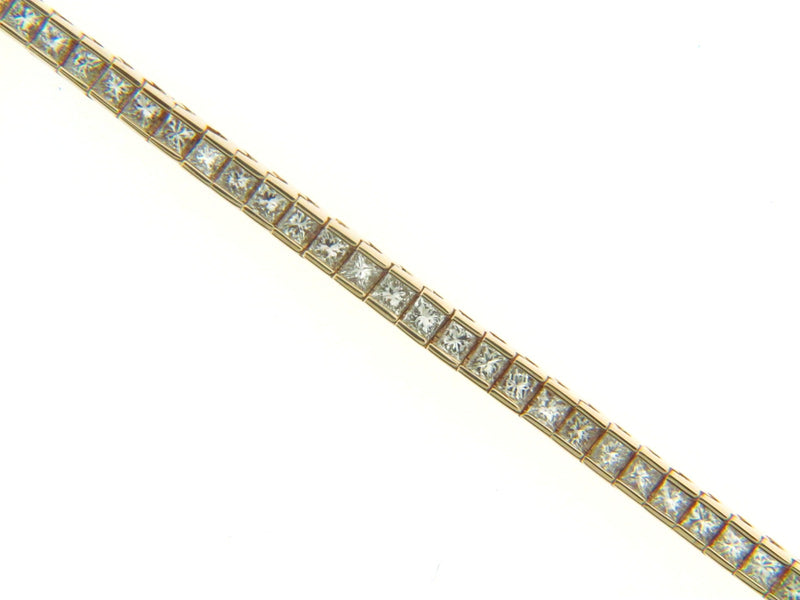 14K Yellow Gold Diamond Tennis Bracelet | 18 Karat Appraisers | Beverly Hills, CA | Fine Jewelry