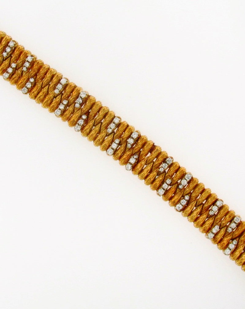 18K Yellow Gold Diamond Bracelet | 18 Karat Appraisers | Beverly Hills, CA | Fine Jewelry