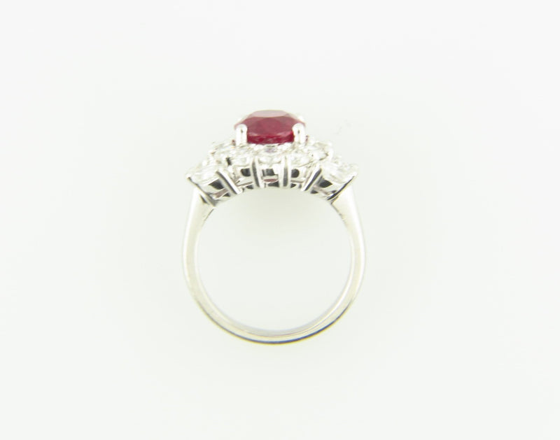 PLATINUM RUBY AND DIAMOND RING | 18 Karat Appraisers | Beverly Hills, CA | Fine Jewelry