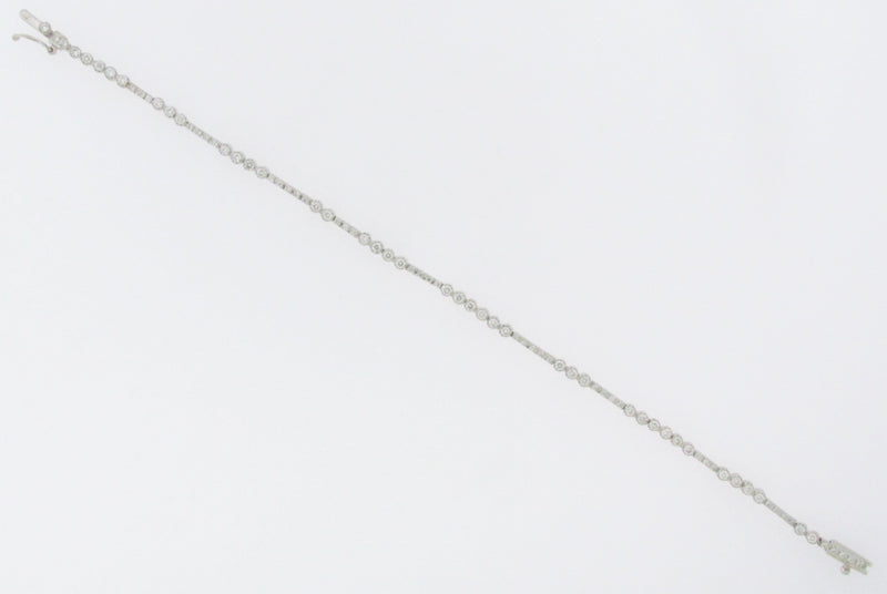 18K WHITE GOLD DIAMOND TENNIS BRACELET | 18 Karat Appraisers | Beverly Hills, CA | Fine Jewelry