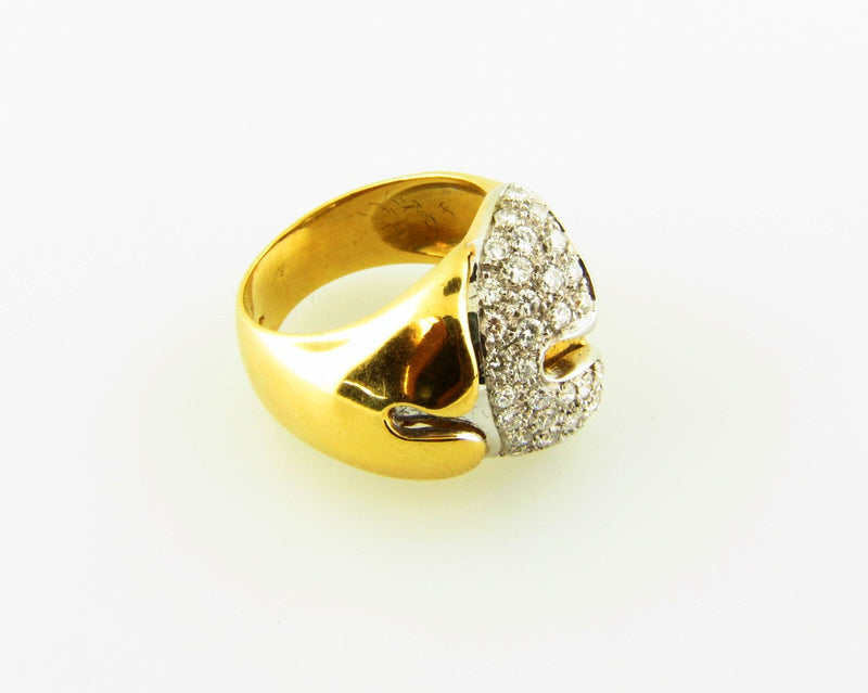 18K-YG+WG DIAMOND RING