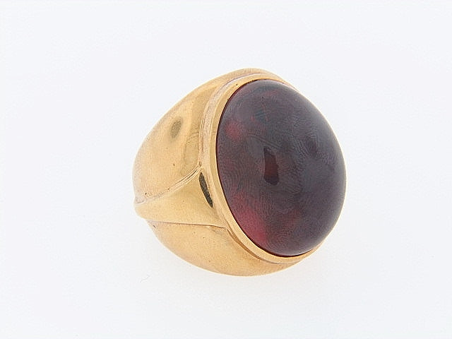 18K-YG RHODOLITE GARNET RING