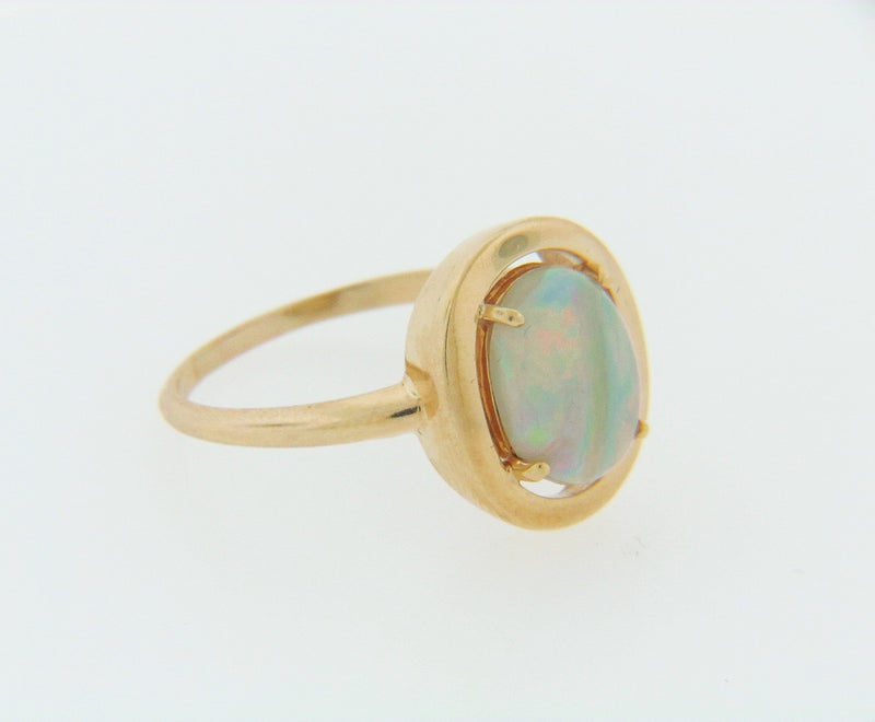 14K-YG WHITE OPAL RING | 18 Karat Appraisers | Beverly Hills, CA | Fine Jewelry