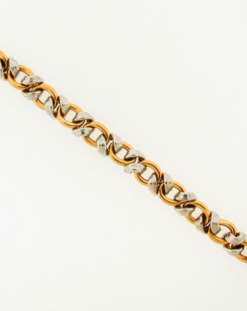 18K Yellow Gold and White Gold Bracelet | 18 Karat Appraisers | Beverly Hills, CA | Fine Jewelry