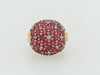 18K YELLOW AND ROSE GOLD RUBY AND DIAMOND RING | 18 Karat Appraisers | Beverly Hills, CA | Fine Jewelry