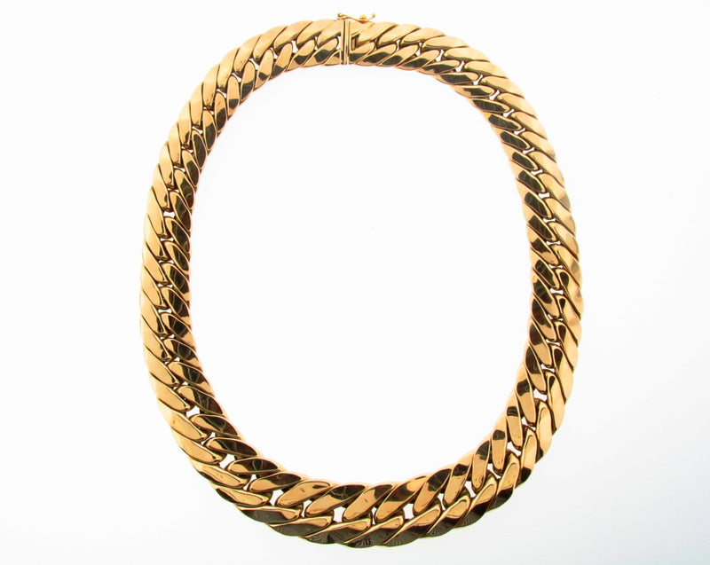 14K Yellow Gold Curb Link Necklace | 18 Karat Appraisers | Beverly Hills, CA | Fine Jewelry