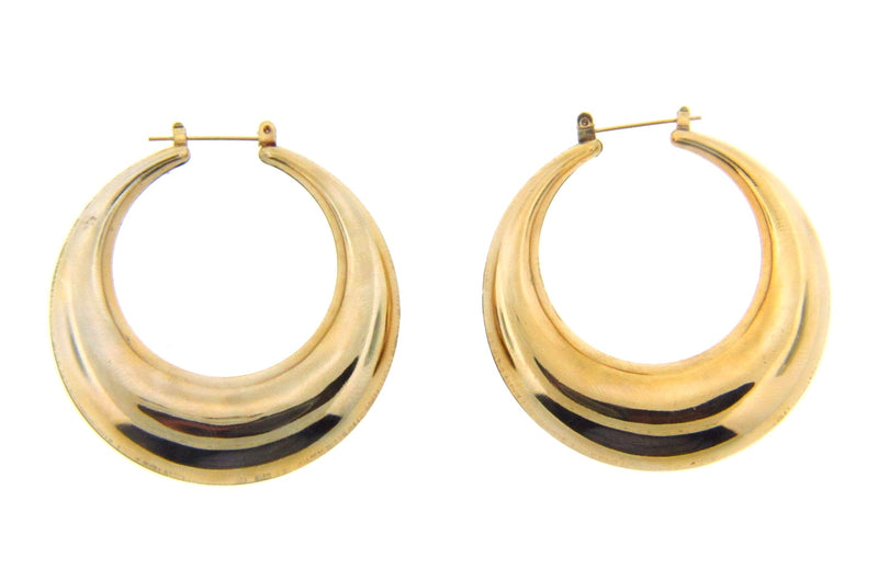 14K Yellow Gold Hoop Earrings | 18 Karat Appraisers | Beverly Hills, CA | Fine Jewelry