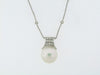 18K WHITE GOLD, PEARL AND DIAMOND PENDANT | 18 Karat Appraisers | Beverly Hills, CA | Fine Jewelry