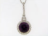 PLATINUM AMETHYST AND DIAMOND PENDANT | 18 Karat Appraisers | Beverly Hills, CA | Fine Jewelry