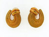 18K-YG EARCLIPS BY "HENRY DUNAY"