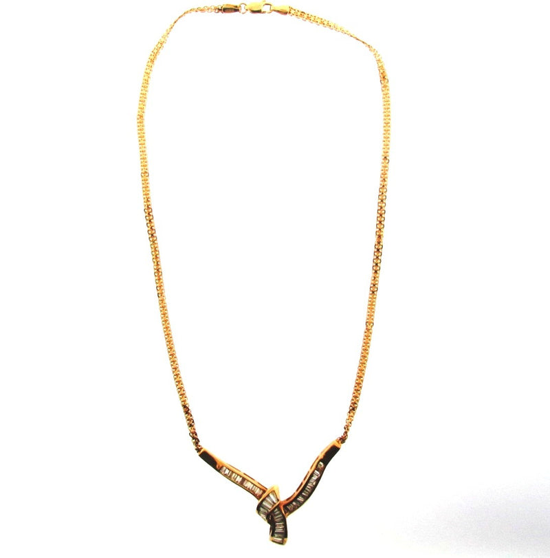 14K Yellow Gold Diamond Necklace | 18 Karat Appraisers | Beverly Hills, CA | Fine Jewelry