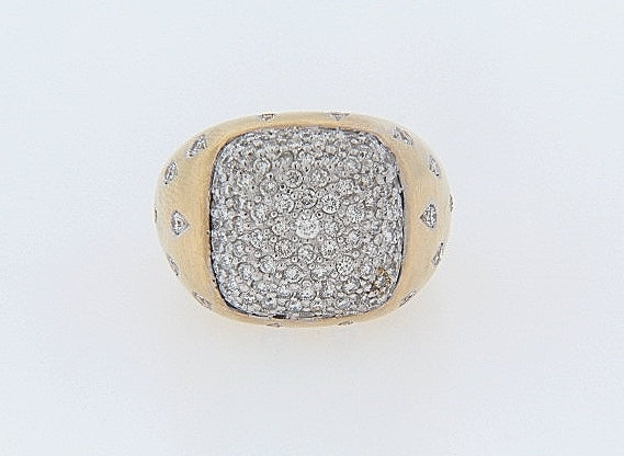 14K-YG DIAMOND PAVE RING | 18 Karat Appraisers | Beverly Hills, CA | Fine Jewelry