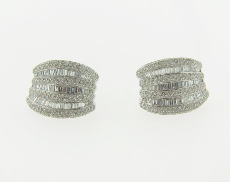 Platinum Diamond Earrings | 18 Karat Appraisers | Beverly Hills, CA | Fine Jewelry