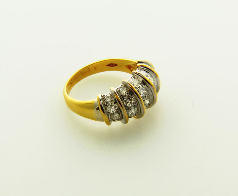 18K Yellow Gold, Diamond Band | 18 Karat Appraisers | Beverly Hills, CA | Fine Jewelry