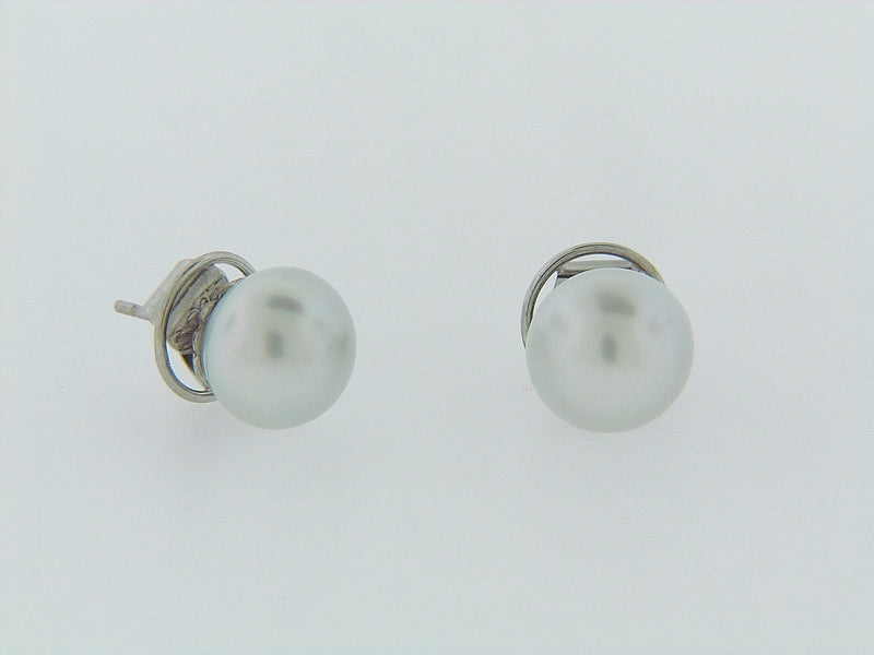 PLATINUM PEARL STUDS | 18 Karat Appraisers | Beverly Hills, CA | Fine Jewelry