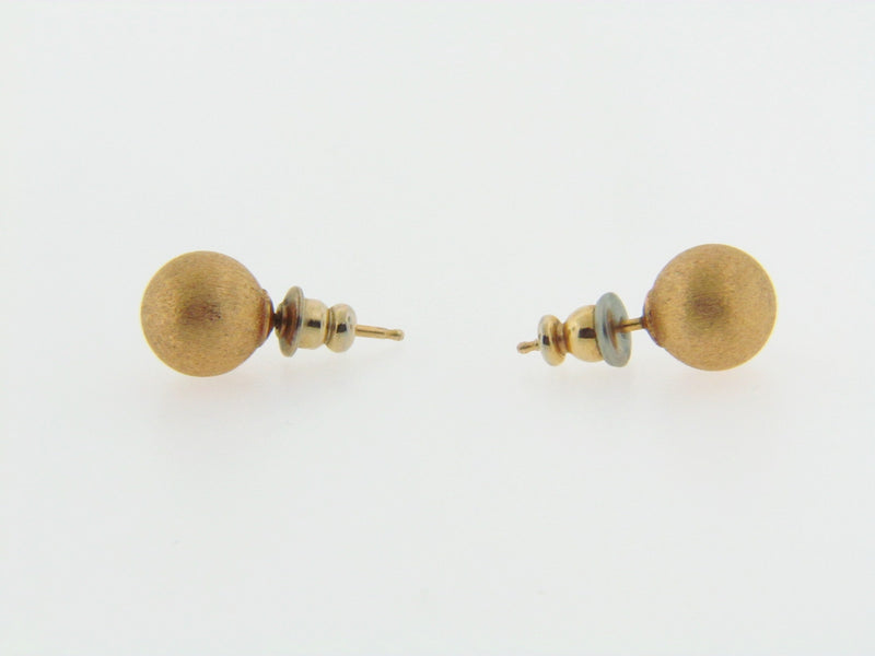 14K YELLOW GOLD BEAD EARRINGS | 18 Karat Appraisers | Beverly Hills, CA | Fine Jewelry