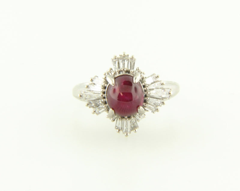 Platinum, Star Ruby and Diamond Ring | 18 Karat Appraisers | Beverly Hills, CA | Fine Jewelry