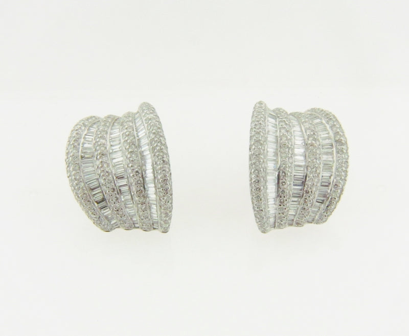 Platinum Diamond Earrings | 18 Karat Appraisers | Beverly Hills, CA | Fine Jewelry