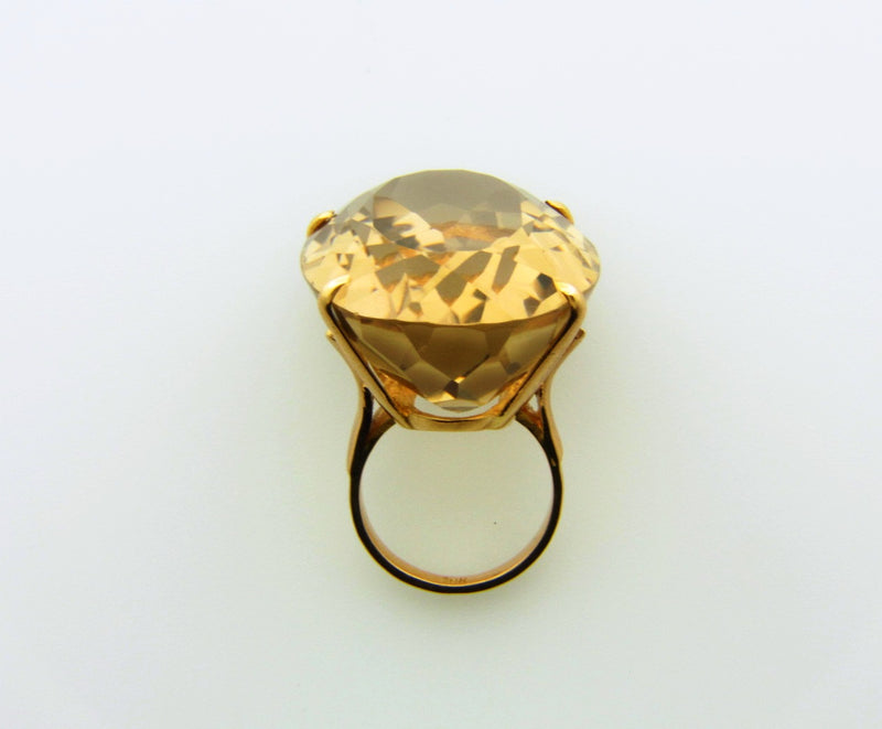 18K Yellow Gold, Citrine Ring | 18 Karat Appraisers | Beverly Hills, CA | Fine Jewelry