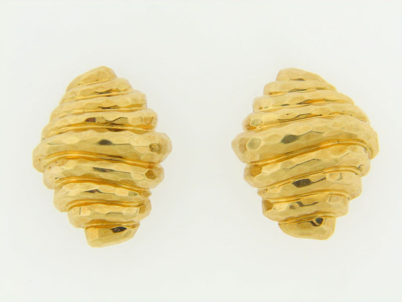 18K-YG EARCLIPS BY "HENRY DUNAY" | 18 Karat Appraisers | Beverly Hills, CA | Fine Jewelry