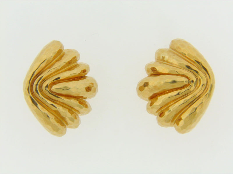 18K YELLOW GOLD EARCLIPS | 18 Karat Appraisers | Beverly Hills, CA | Fine Jewelry