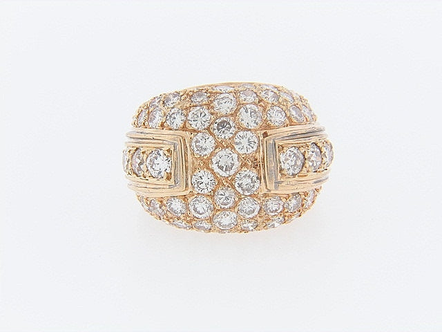 14K-YG DIAMOND BOMBE RING | 18 Karat Appraisers | Beverly Hills, CA | Fine Jewelry