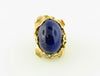 18K Yellow Gold, Lapis Lazuli Dome Ring | 18 Karat Appraisers | Beverly Hills, CA | Fine Jewelry