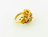 18K Yellow Gold, Diamond Bombe Ring | 18 Karat Appraisers | Beverly Hills, CA | Fine Jewelry