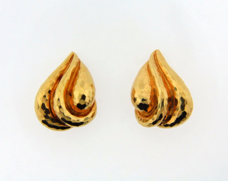 18K Yellow Gold Clip Earrings | 18 Karat Appraisers | Beverly Hills, CA | Fine Jewelry