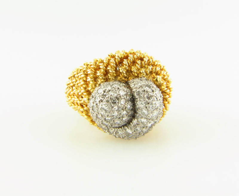 18K Yellow Gold, Diamond Dome Ring | 18 Karat Appraisers | Beverly Hills, CA | Fine Jewelry