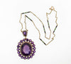 Victorian, 14K Yellow Gold Amethyst and Seed Pearl Pendant | 18 Karat Appraisers | Beverly Hills, CA | Fine Jewelry