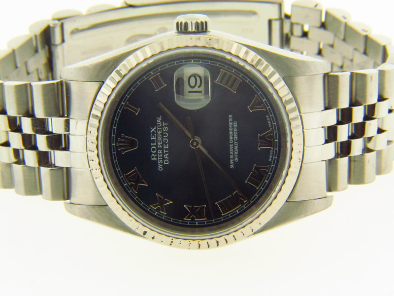 Gent's Stainless Steel Date Just Rolex Wristwatch